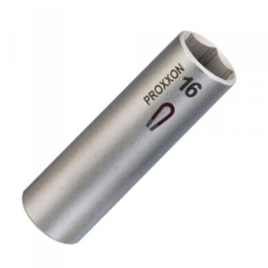 1/2" galvutė žvakėms su magnetu PROXXON 16mm 1/2" galvutė žvakėms su magnetu PROXXON 16mm