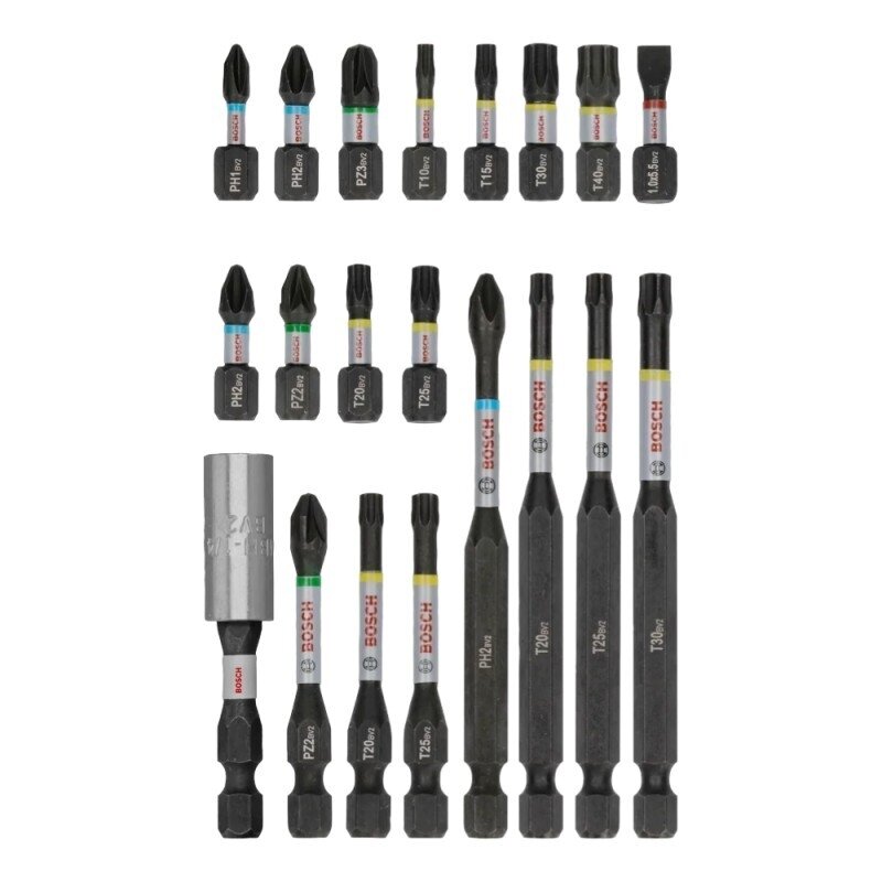 20 dalių smūginių antgalių rinkinys BOSCH PRO 3 20 dalių smūginių antgalių rinkinys BOSCH PRO 3