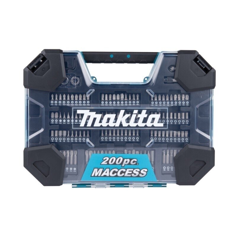 200 dalių sukimo antgalių ir grąžtų rinkinys MAKITA MACCESS 4 200 dalių sukimo antgalių ir grąžtų rinkinys MAKITA MACCESS 4