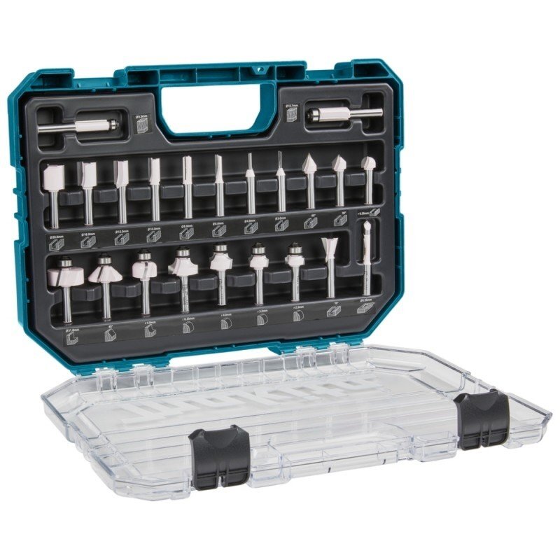 22 dalių frezų rinkinys MAKITA D-74778 1 22 dalių frezų rinkinys MAKITA D-74778 1