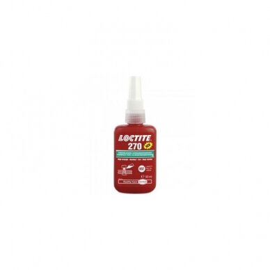 270 sriegių fiksatorius didelio tvirtumo 50ml LOCTITE 270 sriegių fiksatorius didelio tvirtumo 50ml LOCTITE