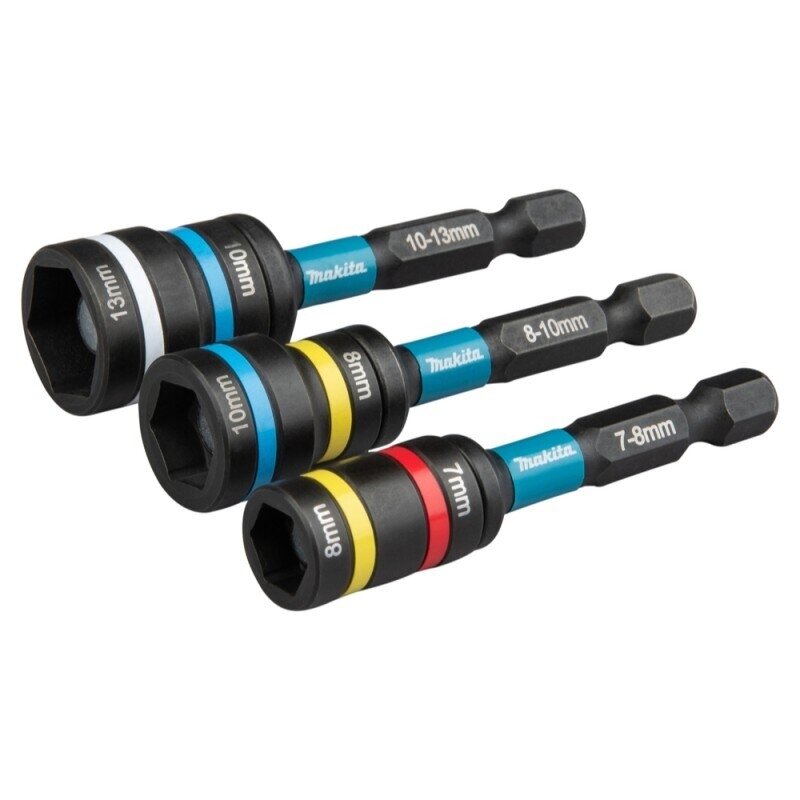 3 dalių dvigubų magnetinių antgalių galvutei rinkinys MAKITA 65mm 3 dalių dvigubų magnetinių antgalių galvutei rinkinys MAKITA 65mm