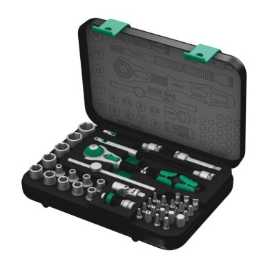 42 dalių terkšlės ir galvučių rinkinys WERA 8100 SA 2 Zyklop Speed 1/4″ 42 dalių terkšlės ir galvučių rinkinys WERA 8100 SA 2 Zyklop Speed 1/4″