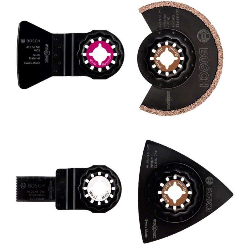 4 dalių rinkinys plytelių renovavimo darbams BOSCH Starlock 4 dalių rinkinys plytelių renovavimo darbams BOSCH Starlock