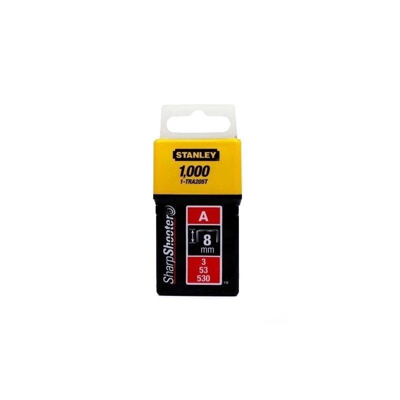 53 A tipo kabės „STANLEY" 1000 vnt. 14 mm 53 A tipo kabės „STANLEY" 1000 vnt. 14 mm