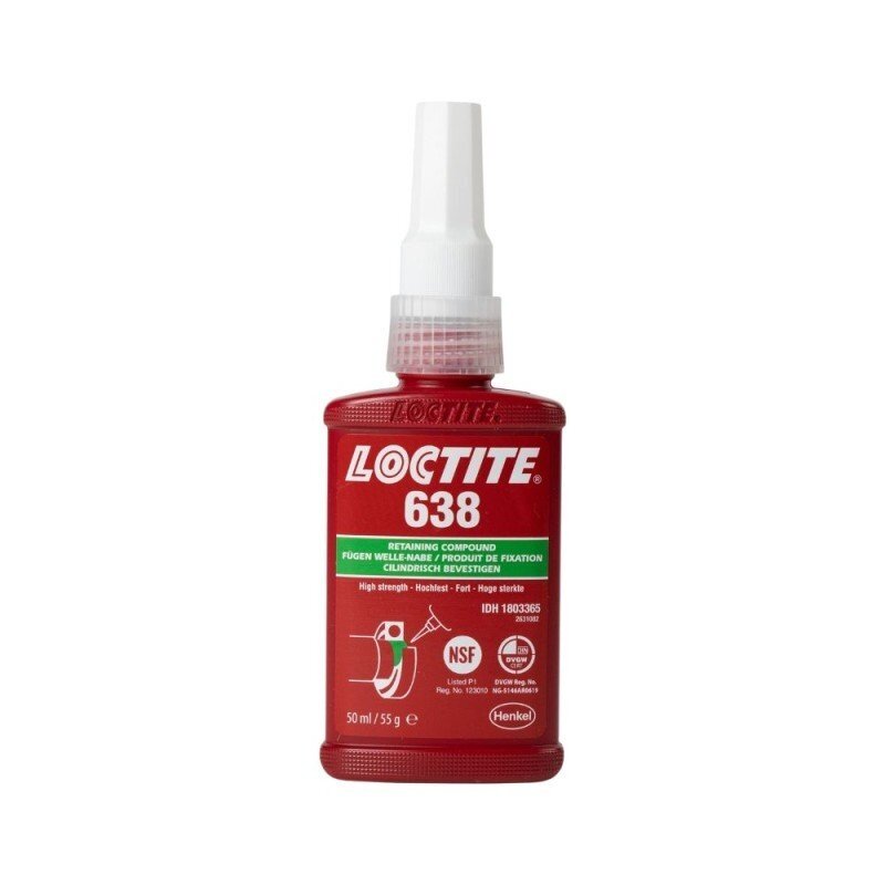 638 Guolių/įvorių fiksatorius LOCTITE 50ml 638 Guolių/įvorių fiksatorius LOCTITE 50ml
