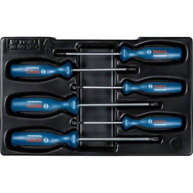 6 dalių atsuktuvų rinkinys BOSCH Torx 2 6 dalių atsuktuvų rinkinys BOSCH Torx 2