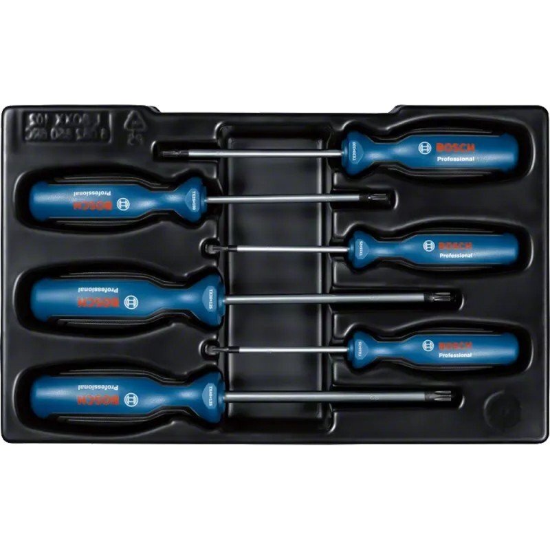 6 dalių atsuktuvų rinkinys BOSCH Torx 2 6 dalių atsuktuvų rinkinys BOSCH Torx 2