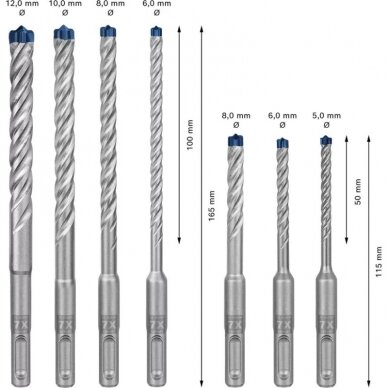 7 dalių smūginių grąžtų rinkinys BOSCH Expert 7 SDS plus 1 7 dalių smūginių grąžtų rinkinys BOSCH Expert 7 SDS plus 1