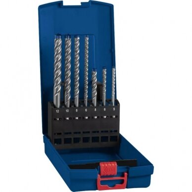 7 dalių smūginių grąžtų rinkinys BOSCH Expert 7 SDS plus 7 dalių smūginių grąžtų rinkinys BOSCH Expert 7 SDS plus