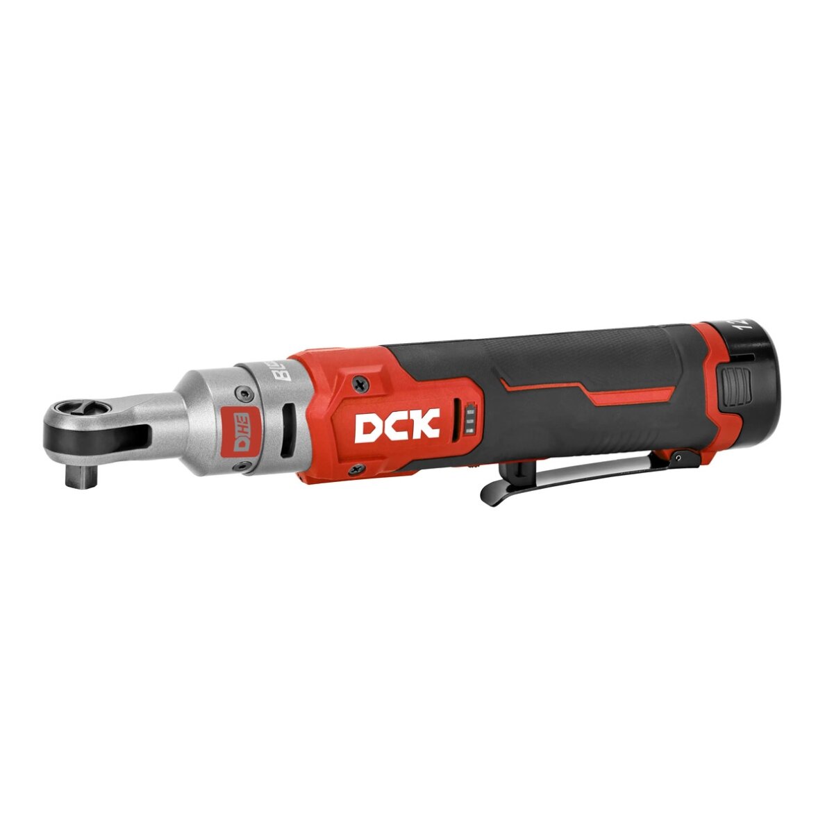 Akumuliatorinis bešepetėlinis terkšlinis veržliasukis 3/8, 12V, KDPB05-10EK, DCK (2x2,0Ah akumuliatorius, įkroviklis)