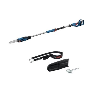 Akumuliatorinė teleskopinė aukštapjovė BOSCH GKE 18V-25T Solo