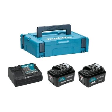 Akumuliatorių ir įkroviklio komplektas MAKITA PowerPack 10,8V 4,0Ah Akumuliatorių ir įkroviklio komplektas MAKITA PowerPack 10,8V 4,0Ah