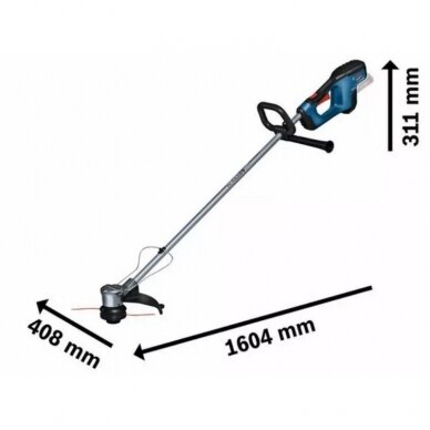 Akumuliatorinė žoliapjovė-trimeris BOSCH GRT 18V-33 Solo 1 Akumuliatorinė žoliapjovė-trimeris BOSCH GRT 18V-33 Solo 1