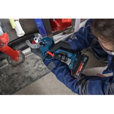 Akumuliatorinės vamzdžių žirklės BOSCH GPC18V-32P Solo CT 6