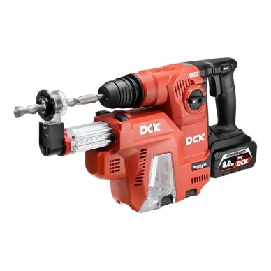 Akumuliatorinis bešepetėlinis perforatorius su nusiurbimu SDS+, 2,6J , 20V, KRHDE20V-26R2KIT, DCK (2x8,0Ah akumuliatorius, įkroviklis) 1
