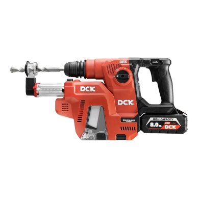 Akumuliatorinis bešepetėlinis perforatorius su nusiurbimu SDS+, 2,6J , 20V, KRHDE20V-26R2KIT, DCK (2x8,0Ah akumuliatorius, įkroviklis) Akumuliatorinis bešepetėlinis perforatorius su nusiurbimu SDS+, 2,6J , 20V, KRHDE20V-26R2KIT, DCK (2x8,0Ah akumuliatorius, įkroviklis)