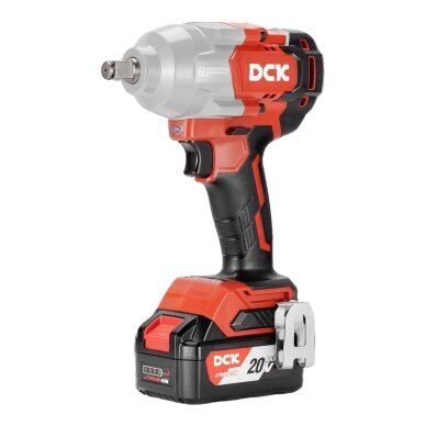 Akumuliatorinis bešepetėlinis smūginis veržliasukis 1/2, 20V, KDPB698FK, DCK (2x5,0Ah akumuliatorius, įkroviklis) 1