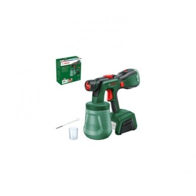 Akumuliatorinis dažų purkštuvas BOSCH UniversalSpray 18V-500 Solo Akumuliatorinis dažų purkštuvas BOSCH UniversalSpray 18V-500 Solo