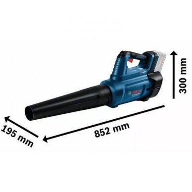 Akumuliatorinis lapų pūstuvas BOSCH Biturbo GBL 18V-750 Solo 1 Akumuliatorinis lapų pūstuvas BOSCH Biturbo GBL 18V-750 Solo 1