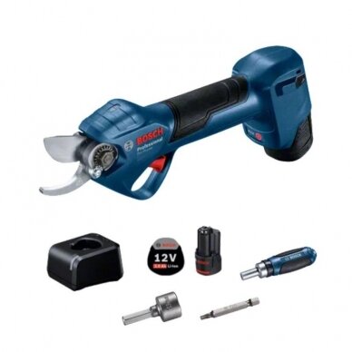 Akumuliatorinis sekatorius BOSCH Pro Pruner 12V 2x3Ah Akumuliatorinis sekatorius BOSCH Pro Pruner 12V 2x3Ah