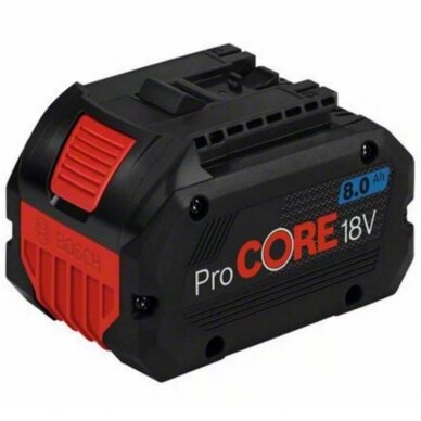 Akumuliatorius BOSCH GBA ProCORE 18V 8,0Ah 1 Akumuliatorius BOSCH GBA ProCORE 18V 8,0Ah 1