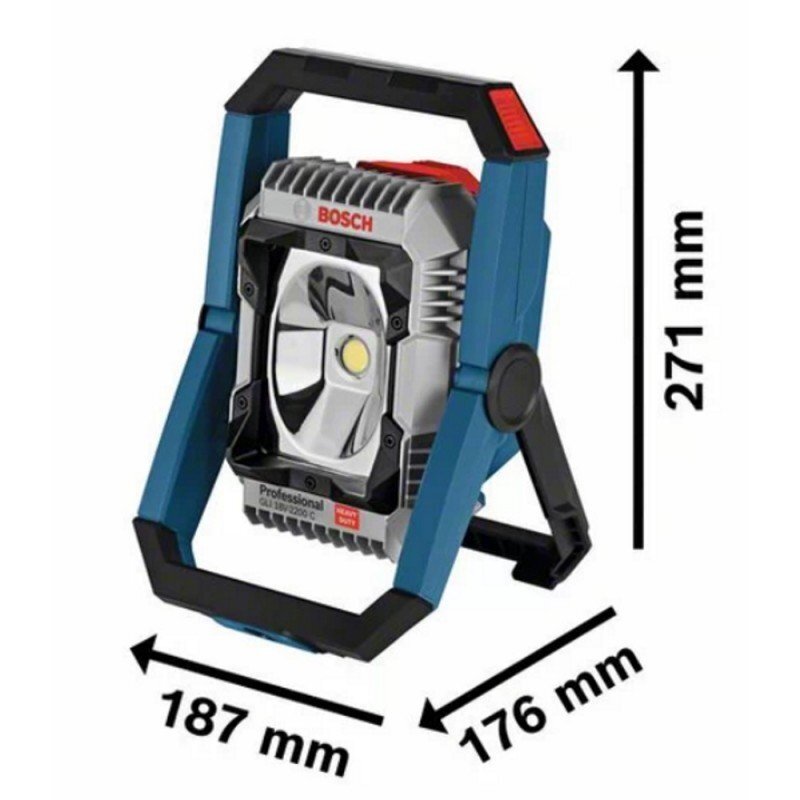 Akumuliatorinis LED prožektorius BOSCH GLI 18V-2200 C Solo 1 Akumuliatorinis LED prožektorius BOSCH GLI 18V-2200 C Solo 1