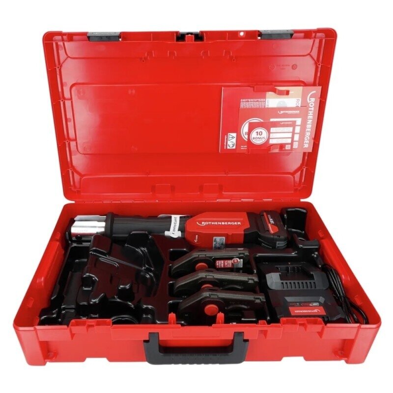Akumuliatorinis presas ROTHENBERGER Romax 4000 set M15, 22, 28mm 4Ah AMPShare 1