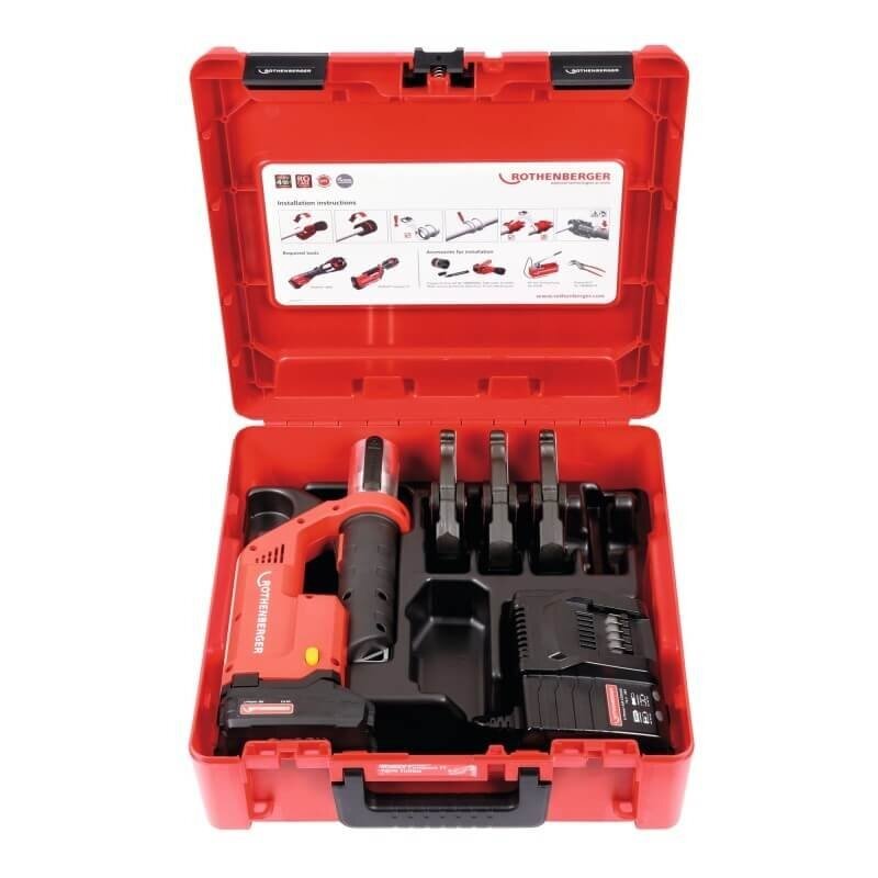 Akumuliatorinis presas ROTHENBERGER Romax Compact TT SV15-22-28mm 1 Akumuliatorinis presas ROTHENBERGER Romax Compact TT SV15-22-28mm 1