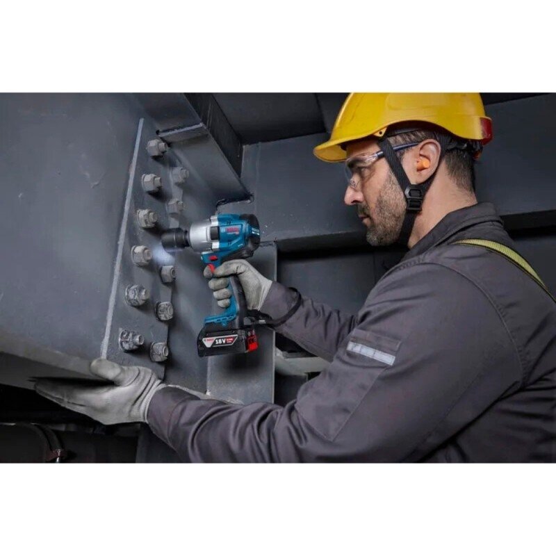 Akumuliatorinis smūginis suktuvas/veržliasukis BOSCH GDS 18V-780 Solo CT 2