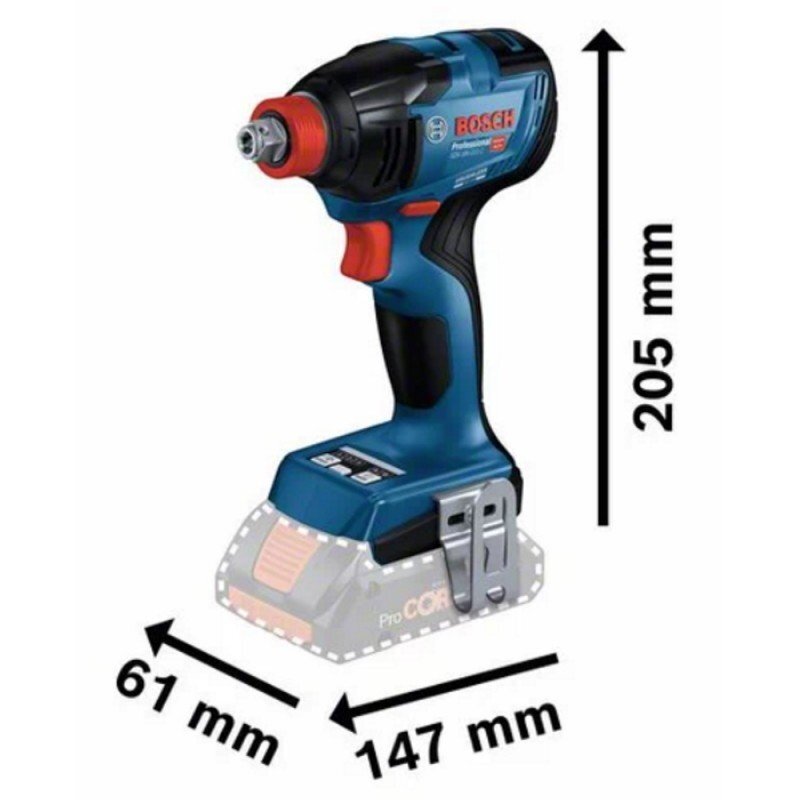 Akumuliatorinis smūginis suktuvas/veržliasukis BOSCH GDX 18V-210 C LB 2 Akumuliatorinis smūginis suktuvas/veržliasukis BOSCH GDX 18V-210 C LB 2