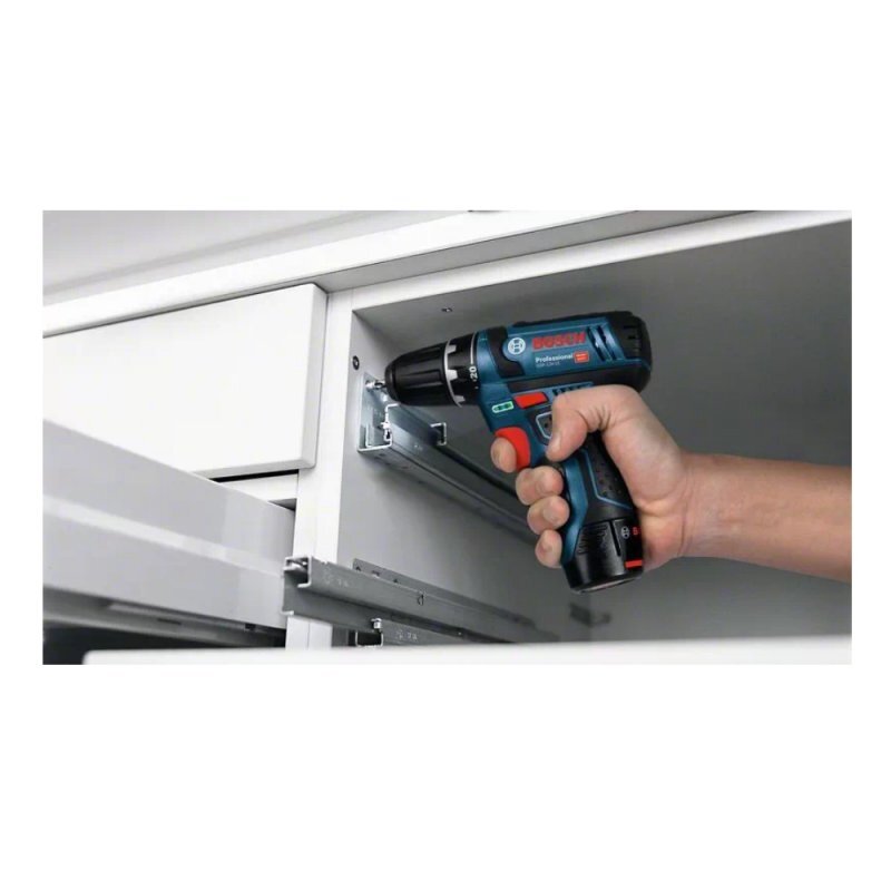 Akumuliatorinis suktuvas-gręžtuvas BOSCH GSR 12V-15 2x2,0Ah 1