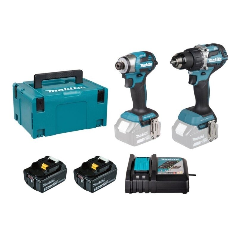 Akumuliatorinių įrankių rinkinys MAKITA DLX2574TJ 1