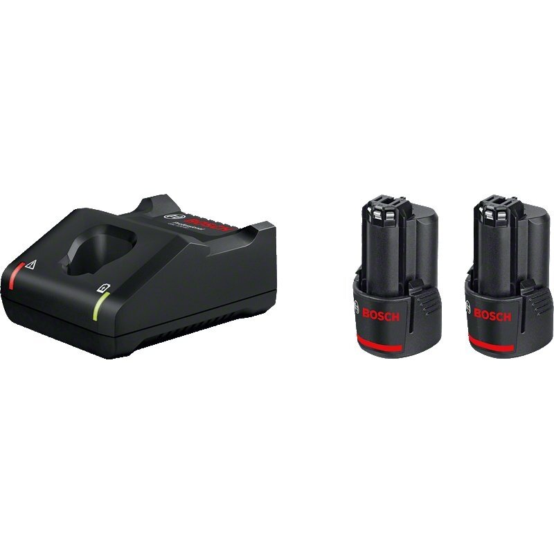 Akumuliatorių ir įkroviklio komplektas BOSCH GBA 12V 2,0Ah Akumuliatorių ir įkroviklio komplektas BOSCH GBA 12V 2,0Ah