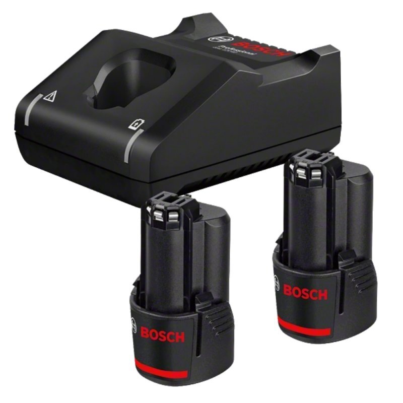 Akumuliatorių ir įkroviklio komplektas BOSCH GBA 12V 3,0Ah Akumuliatorių ir įkroviklio komplektas BOSCH GBA 12V 3,0Ah
