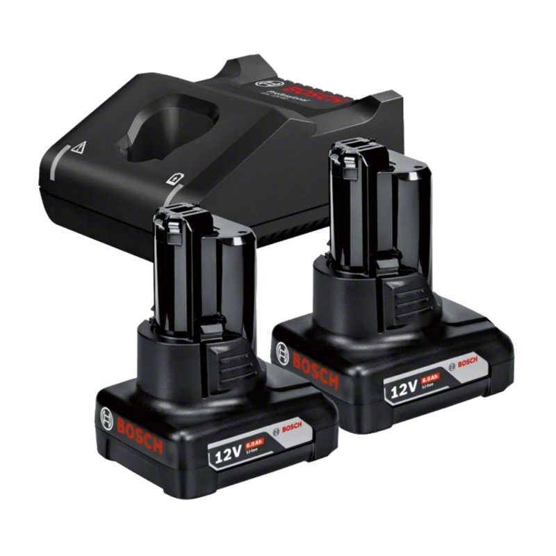 Akumuliatorių ir įkroviklio komplektas BOSCH GBA 12V 6,0Ah Akumuliatorių ir įkroviklio komplektas BOSCH GBA 12V 6,0Ah
