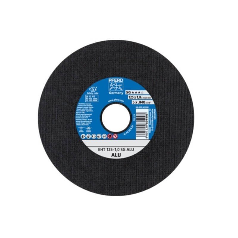 Aliuminio pjovimo diskas PFERD EHT Ø125x1,0mm EHT A60 N SG-ALU 1 Aliuminio pjovimo diskas PFERD EHT Ø125x1,0mm EHT A60 N SG-ALU 1