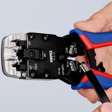 Antgalių presavimo replės KNIPEX 975112 4 Antgalių presavimo replės KNIPEX 975112 4