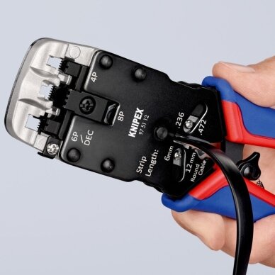 Antgalių presavimo replės KNIPEX 975112 5 Antgalių presavimo replės KNIPEX 975112 5