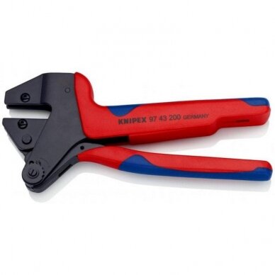 Antgalių užspaudimo replės be matricų KNIPEX 1 Antgalių užspaudimo replės be matricų KNIPEX 1