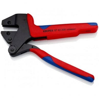 Antgalių užspaudimo replės be matricų KNIPEX 2 Antgalių užspaudimo replės be matricų KNIPEX 2