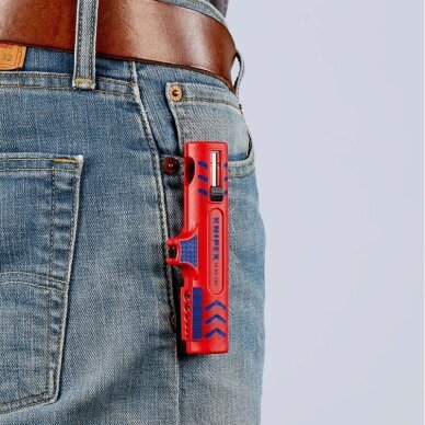 Apvalių instaliacinių kabelių nuizoliavimo įrankis KNIPEX 1685125SB 11