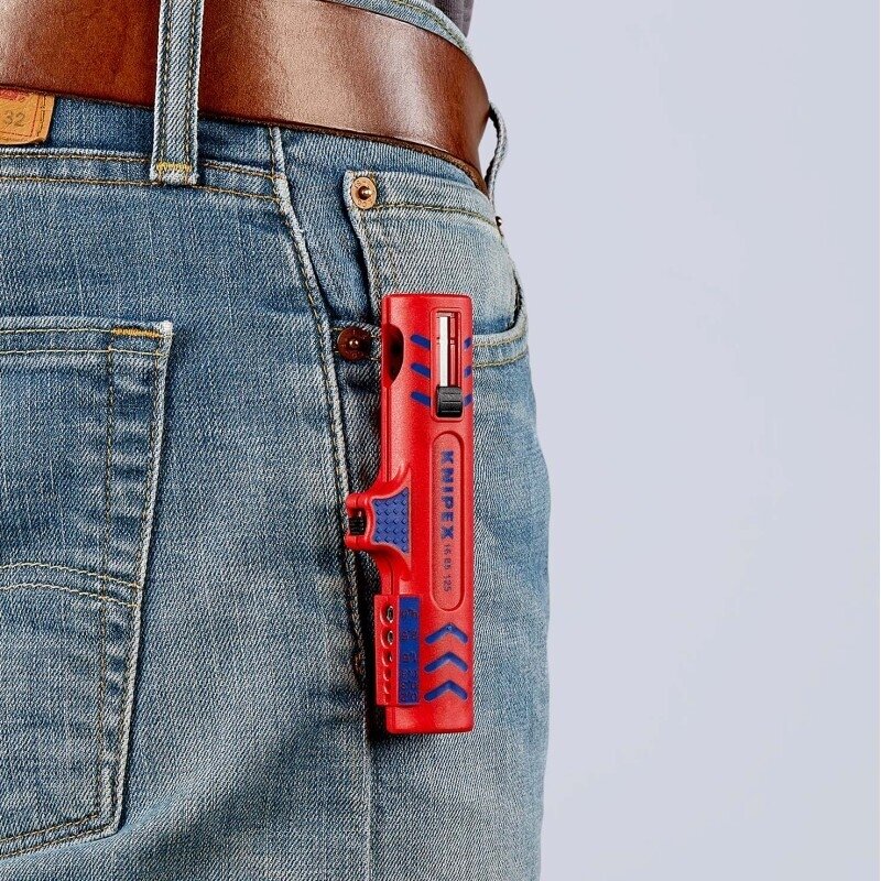Apvalių instaliacinių kabelių nuizoliavimo įrankis KNIPEX 1685125SB 11