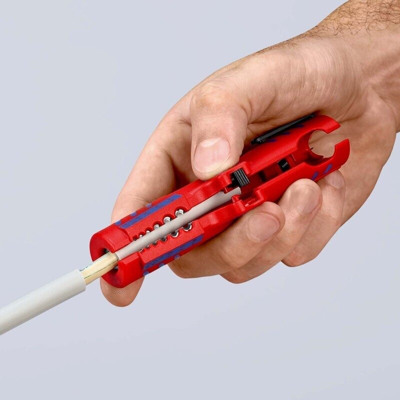 Apvalių instaliacinių kabelių nuizoliavimo įrankis KNIPEX 1685125SB 5 Apvalių instaliacinių kabelių nuizoliavimo įrankis KNIPEX 1685125SB 5