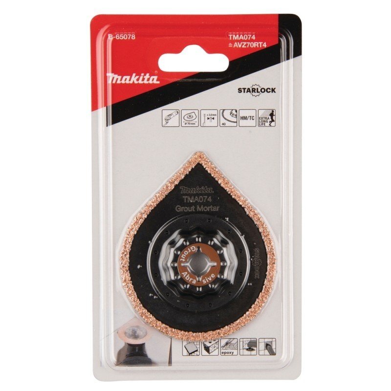 Ašmenys gilinimui ir grandymui MAKITA Multitool TMA074 2 Ašmenys gilinimui ir grandymui MAKITA Multitool TMA074 2