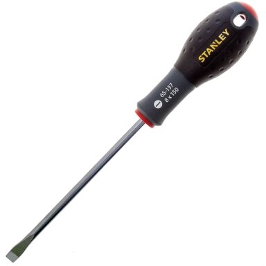 Atsuktuvas Stanley Fatmax plokščias 8x150 mm (su blisteriu) Atsuktuvas Stanley Fatmax plokščias 8x150 mm (su blisteriu)