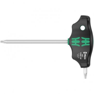Atsuktuvas su T-formos rankena WERA 467 Torx HF TX25x100 Atsuktuvas su T-formos rankena WERA 467 Torx HF TX25x100