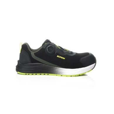Batai ELTEN Leevi XXNF BOA Black-Lime Low ESD S3S, juodi 48 1
