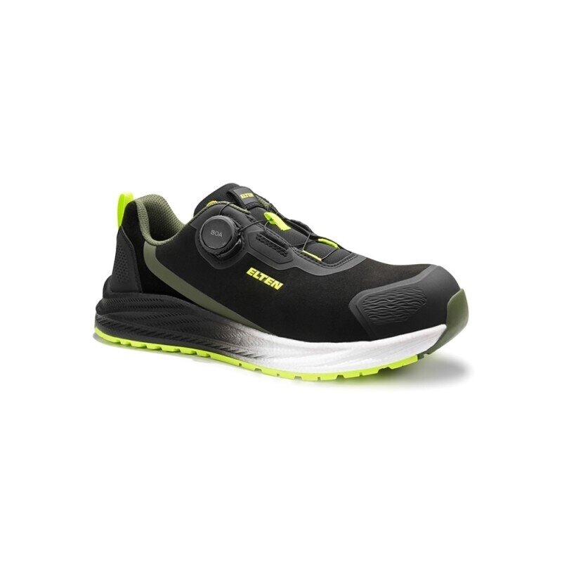 Batai ELTEN Leevi XXNF BOA Black-Lime Low ESD S3S, juodi 48 Batai ELTEN Leevi XXNF BOA Black-Lime Low ESD S3S, juodi 48