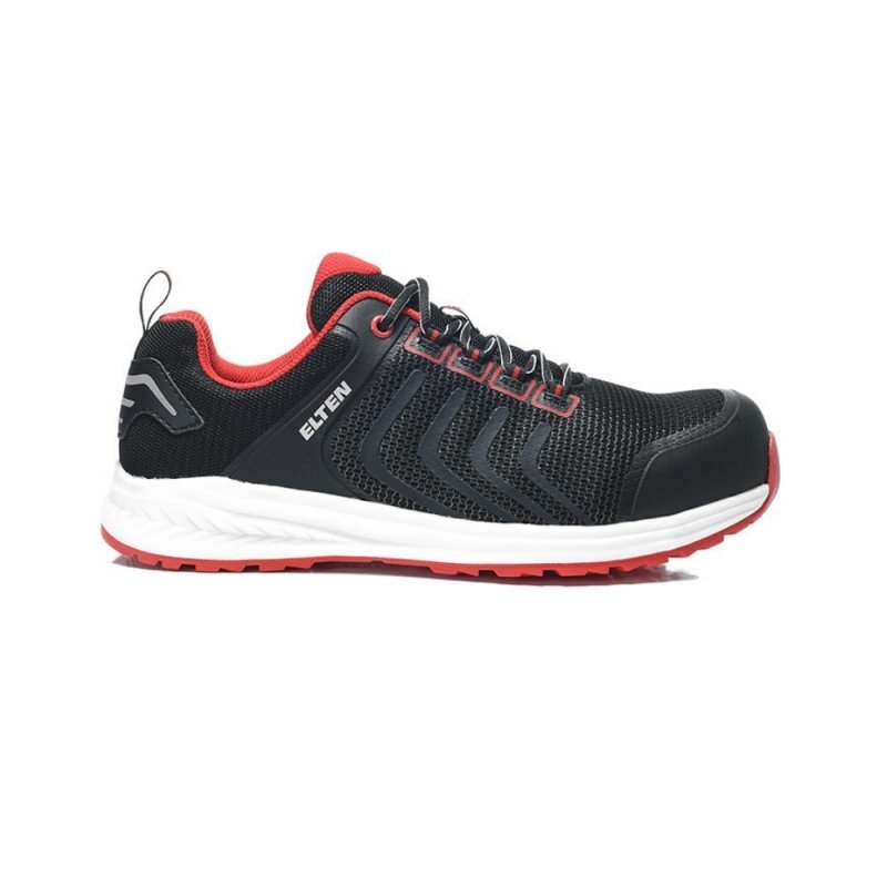 Batai ELTEN Livas black red low ESD S1P, juodi 40 1